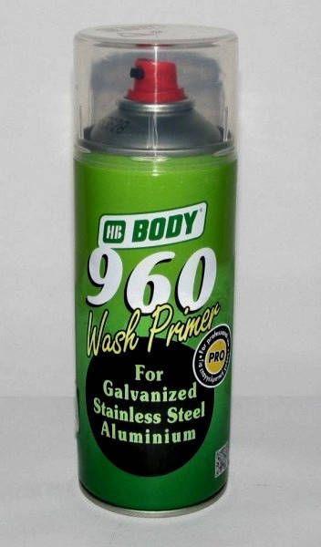 

BODY 960 Wash Primer кислотный грунт спрей 0,4л, Желтый