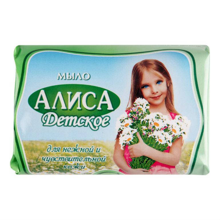 

Туалетное мыло "Алиса"предупреждает сухость кожи