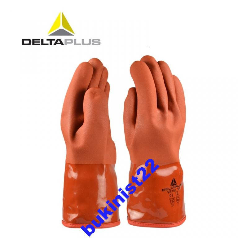 

Перчатки Delta Plus VE 760 зимние для Рыбалки, и работ с маслами. До -50*