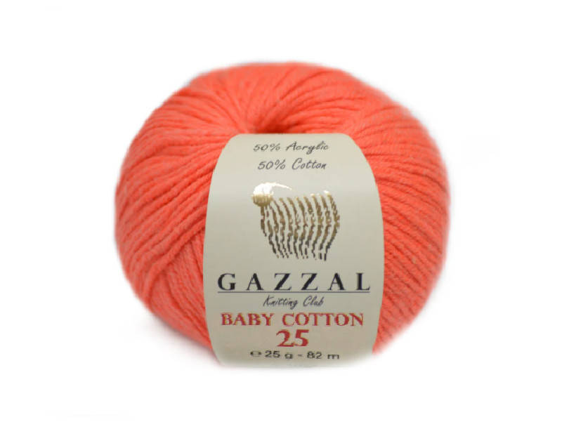 

Gazzal Baby Cotton-25, Апельсин №3459, Оранжевый