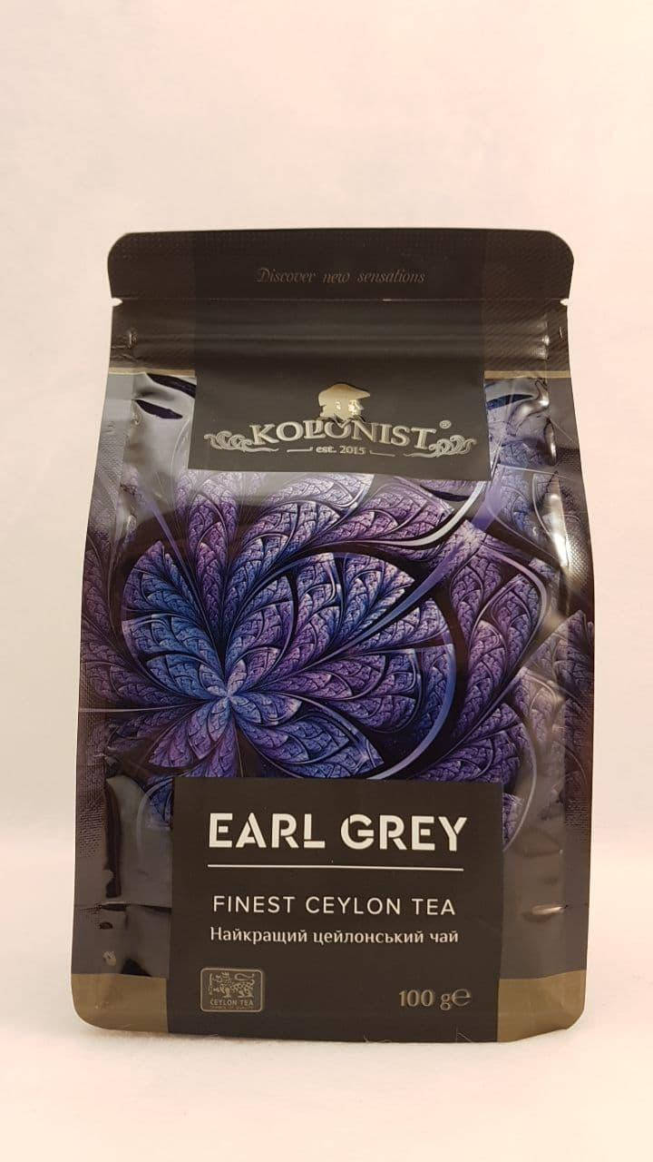 

Чай черный с бергамотом Kolonist Колонист Earl Grey 100г