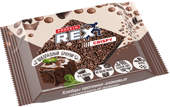 

Протеиновый злаковый хлебец ProteinRex "Шоколадный Брауни" (55 грамм)