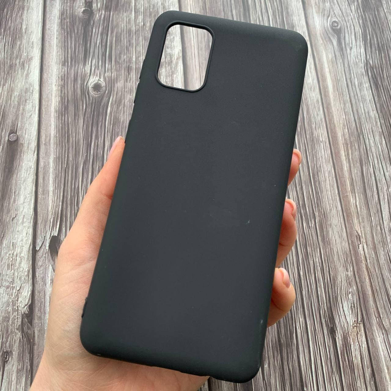 

Чехол для Samsung Galaxy A31 тонкий однотонный плотный накладка чехол на самсунг а31 черный