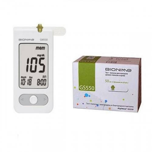 

Глюкометр Bionime Rightest GM 550 + 50 тест-полосок