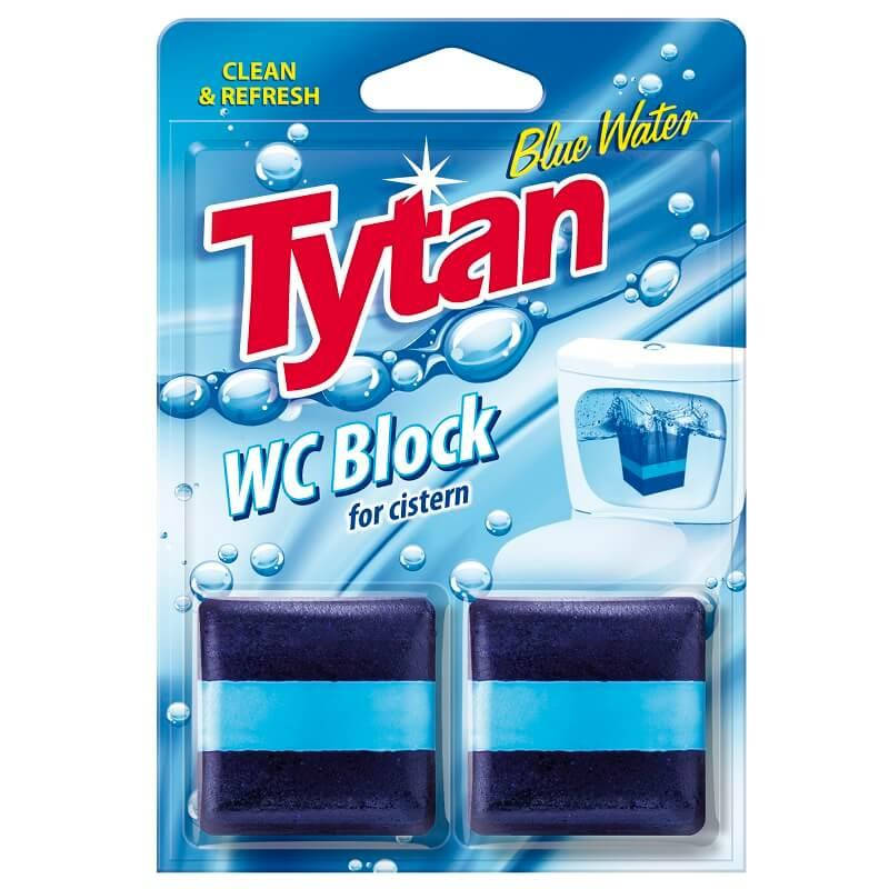 

Туалетный блок для бачка Tytan Blue Water 2шт х 50г