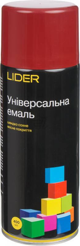 

Эмаль универсальная Lider 400 мл (вишневая RAL 3011)