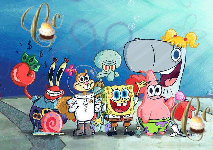 

Печать вафельной (рисовой) или сахарной картинки Губка Боб на торт