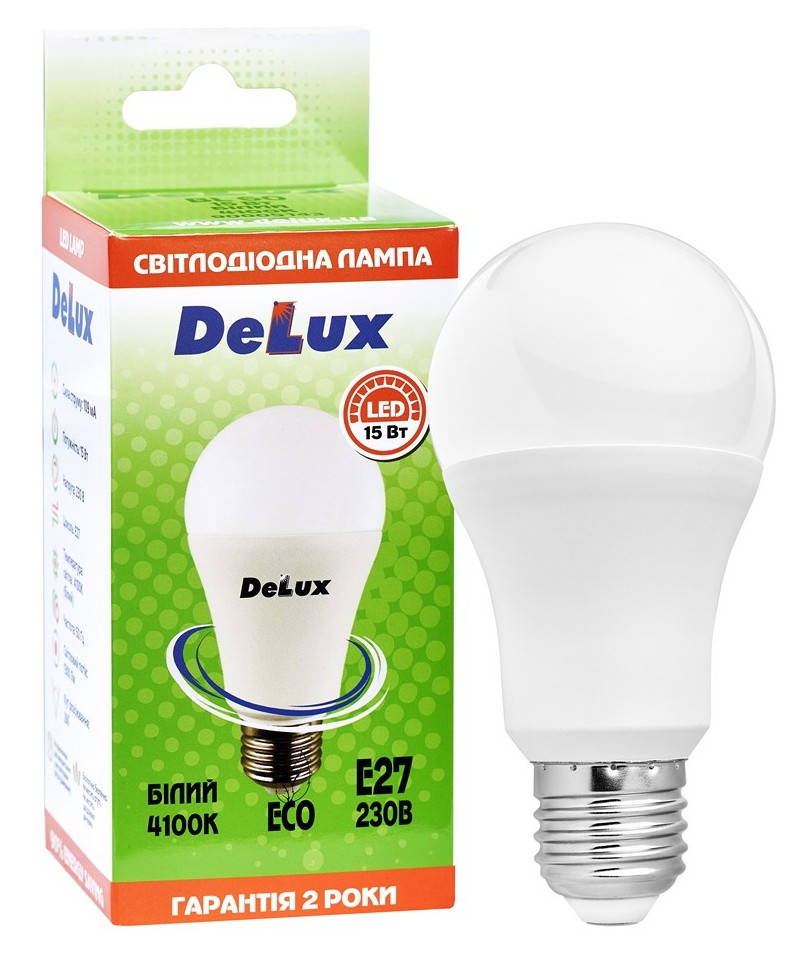 

Лампа Светодиодная 15Вт E27 4100K DELUX BL 60