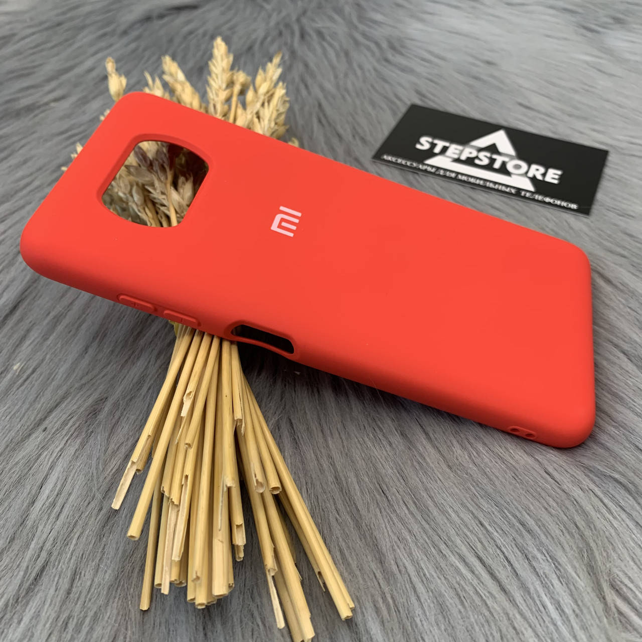 

Чехол Silicone Case Cover для Poco X3 Pro NFC с микрофиброй противоударный 7. Красный