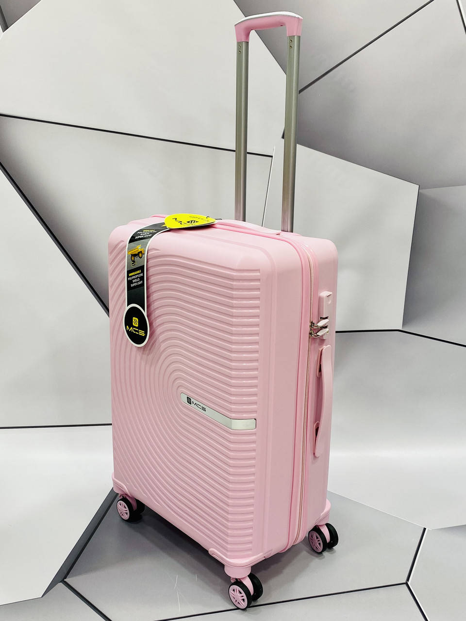 

Чемодан  из полипропилена MCS V374 пудра, Пыльная роза