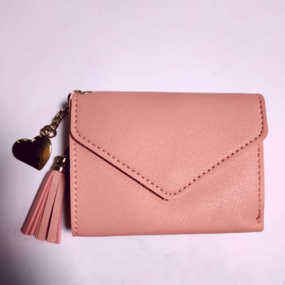 

Кошелёк женский компактный, Пудра, Розовый