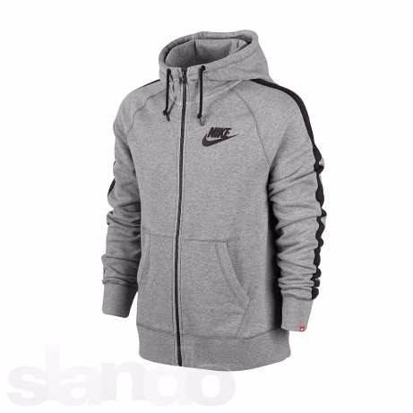 

Демисезонная мужская кофта на змейке Nike, Серый