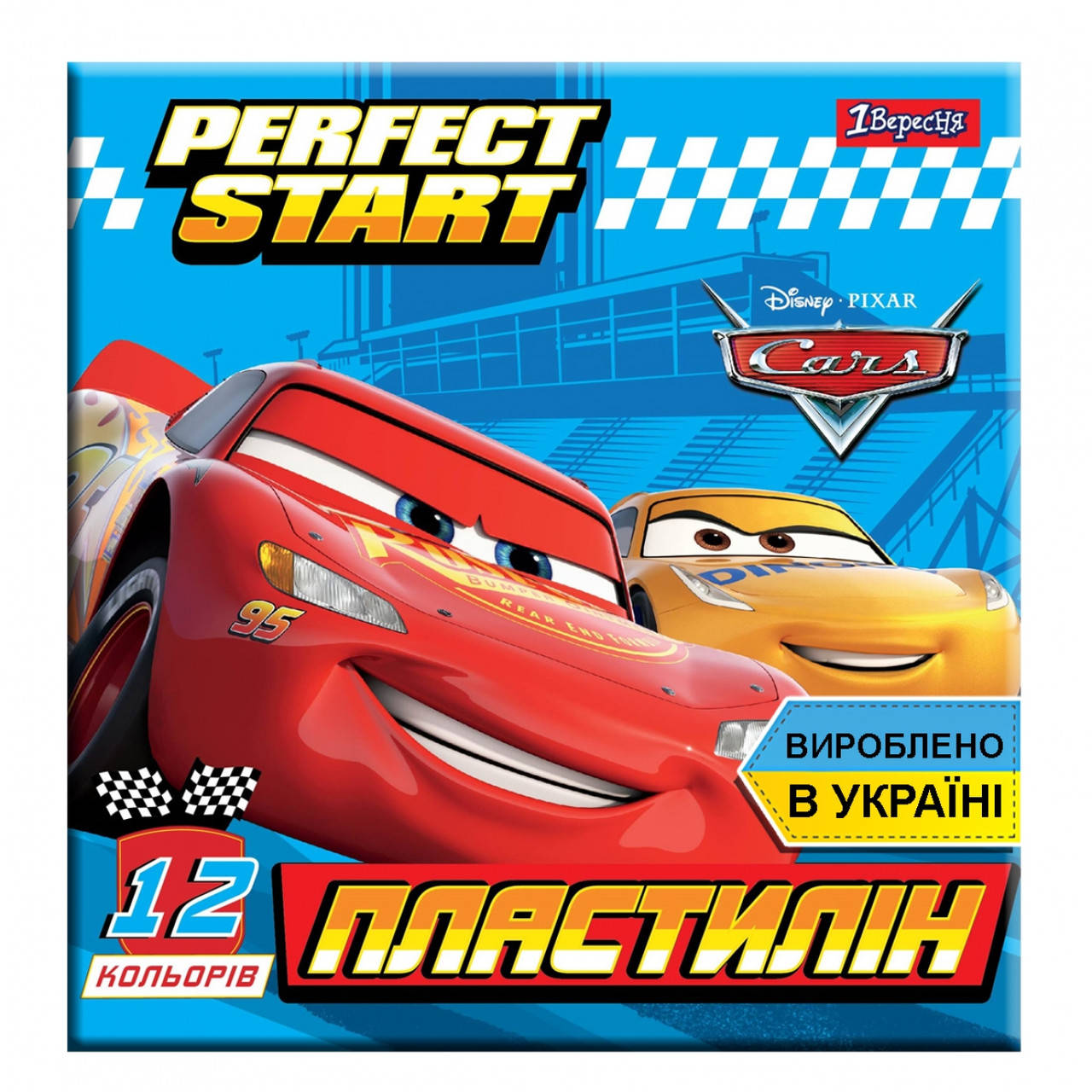 

Пластилин 1Вересня 12 цветов "Cars" 540547