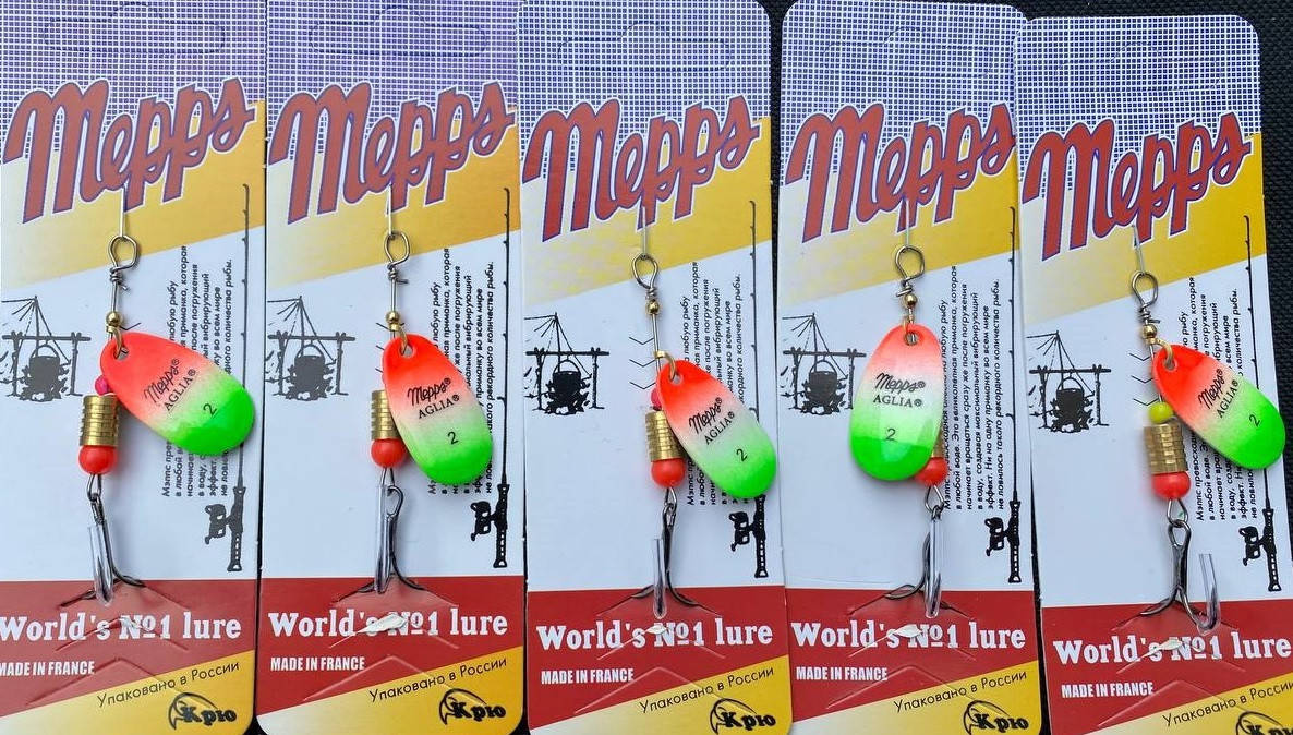 

Набор Блесна Mepps Aglia №2 (4.5г) 5шт