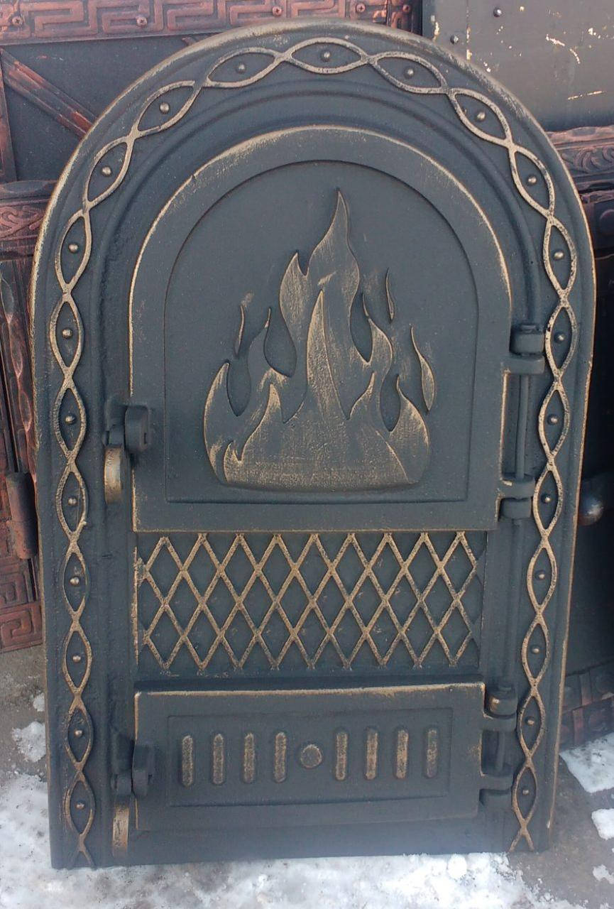 

Дверка для каміна,печі,барбекю "Вогник"