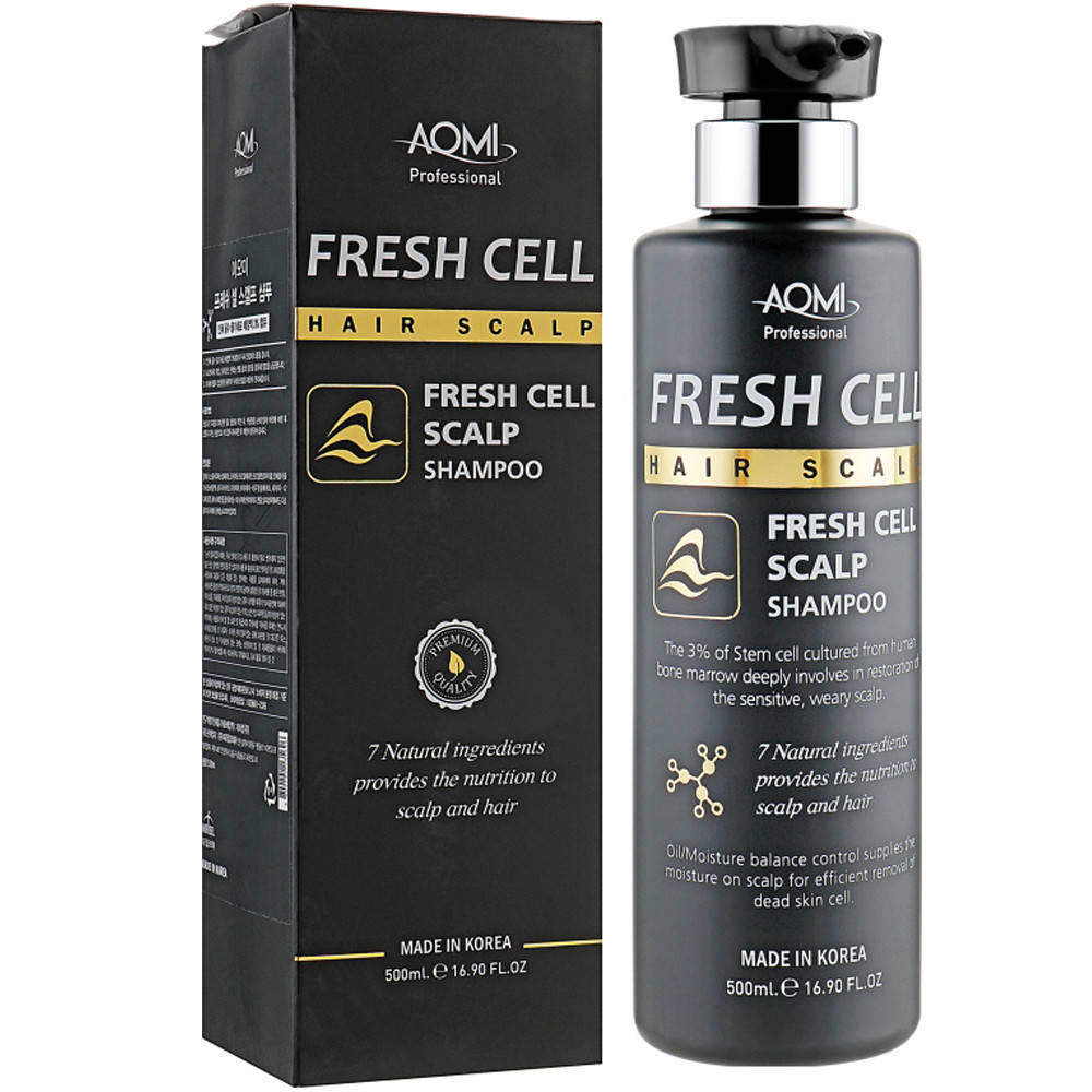 

Шампунь против выпадения волос AOMI Fresh Cell Hair Scalp Shampoo 500 мл