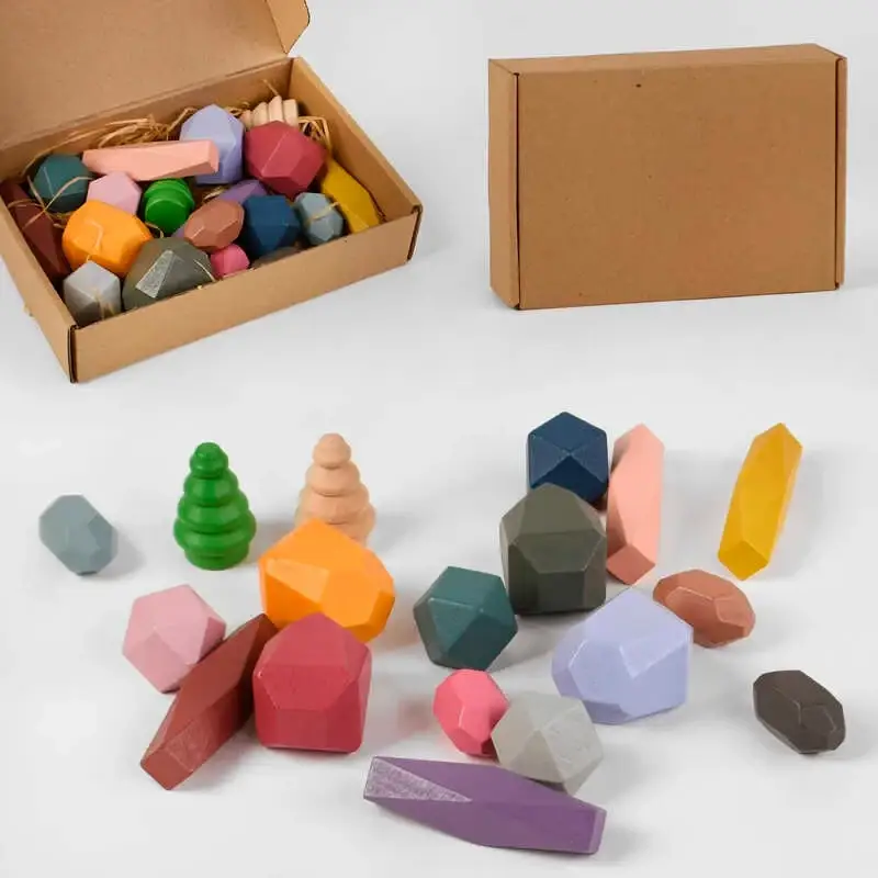 

Игра Деревянная для детей Логика С 47214 игра-балансир “Гора камней”, 14 элементов,