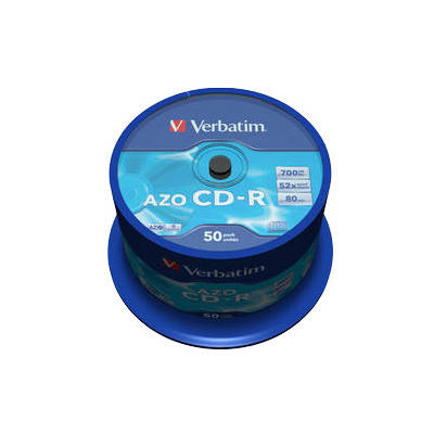 

Диски CD-R Verbatim AZO 700 mb архивные защитный слой AZO