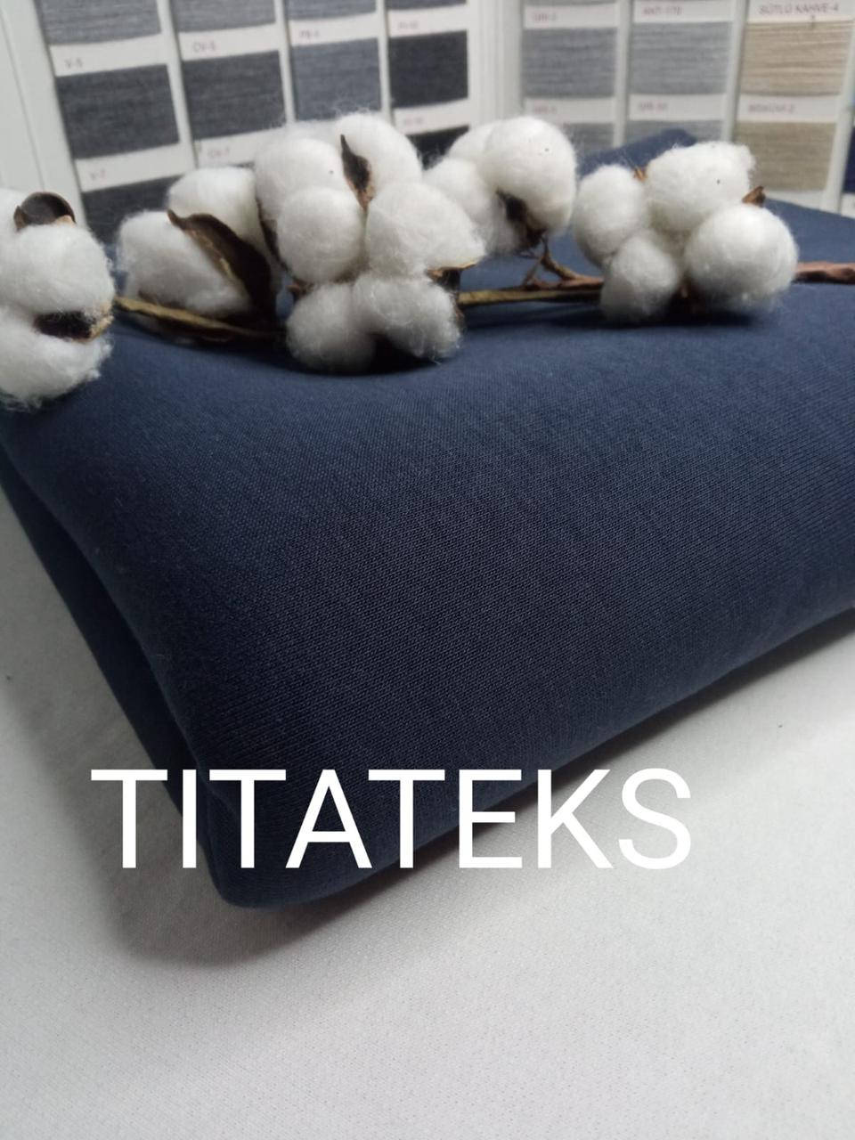 

Футер 3-х нить начес Синий Туман, Пенье, Турция, 80% хлопок 20% полиэстр (320 г/м2), Pantone 19-4110 TPG., Темно-синий