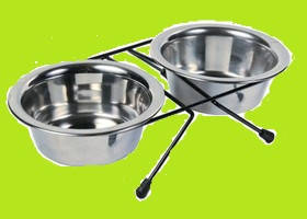 

Подставка с мисками для кошек, TRIXIE (Размер: 2 × 0.45 л/ø 12 см), 24831