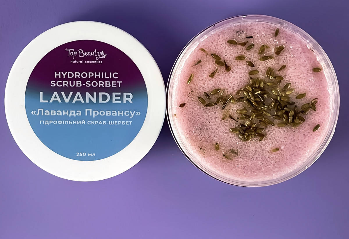 

Гидрофильный скраб-щербет для тела Лаванда Прованса Top Beauty 250мл