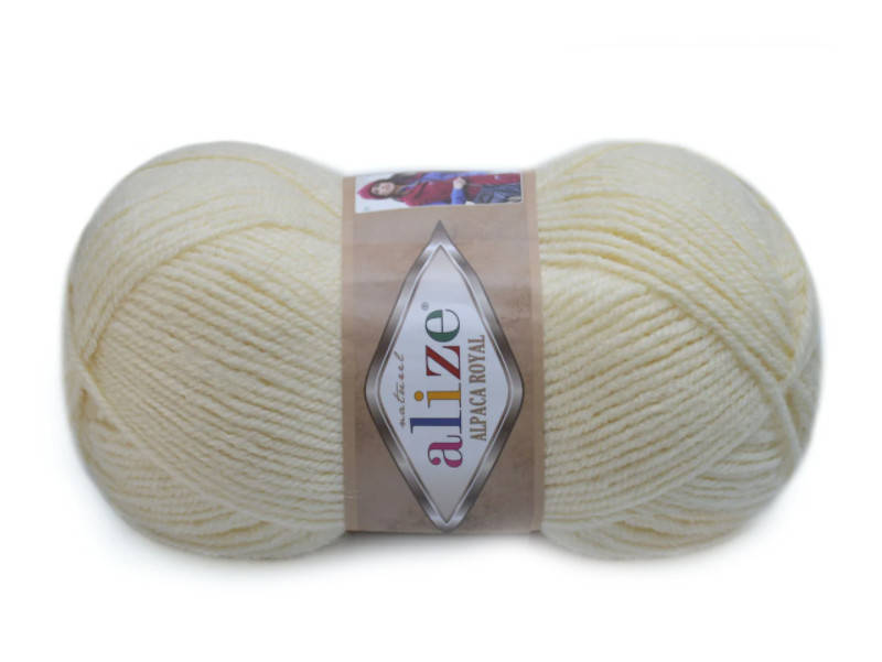 

Alize Alpaca Royal, Крем №01, Бежевый