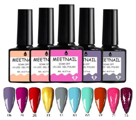 

Набор 10шт гель лаков Meetnail для маникюра и педикюра