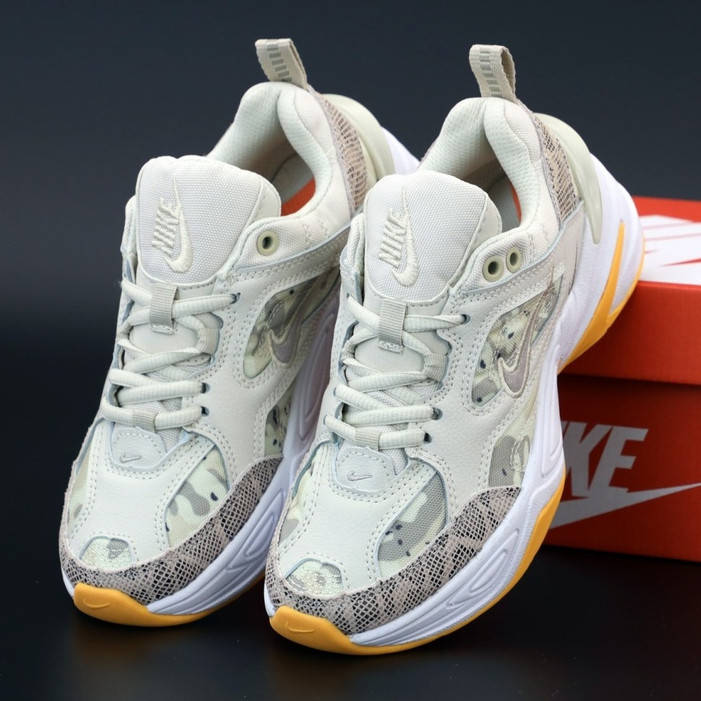 

Женские кроссовки Nike M2K Tekno, белый, серый, желтый, Вьетнам 38, Разные цвета