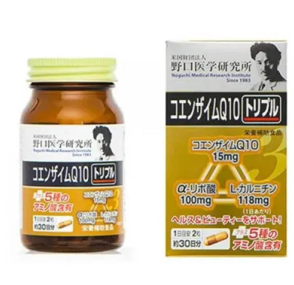 

Коензим Q10, α-ліпоєва кислота та L-карнітин Noguchi Medical Research Meiji