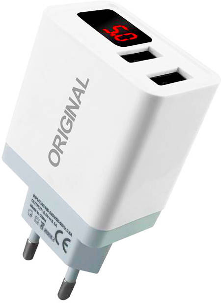 

Зарядний пристрій з LCD дисплеєм ORIGINAL CX QC03, Белый