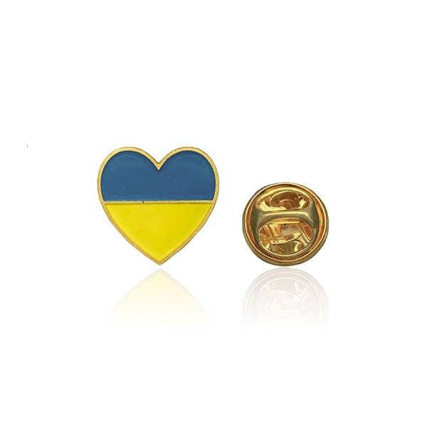 

Брошь-значок BROCHE Сердце с Украиной разноцветная BRGV112611