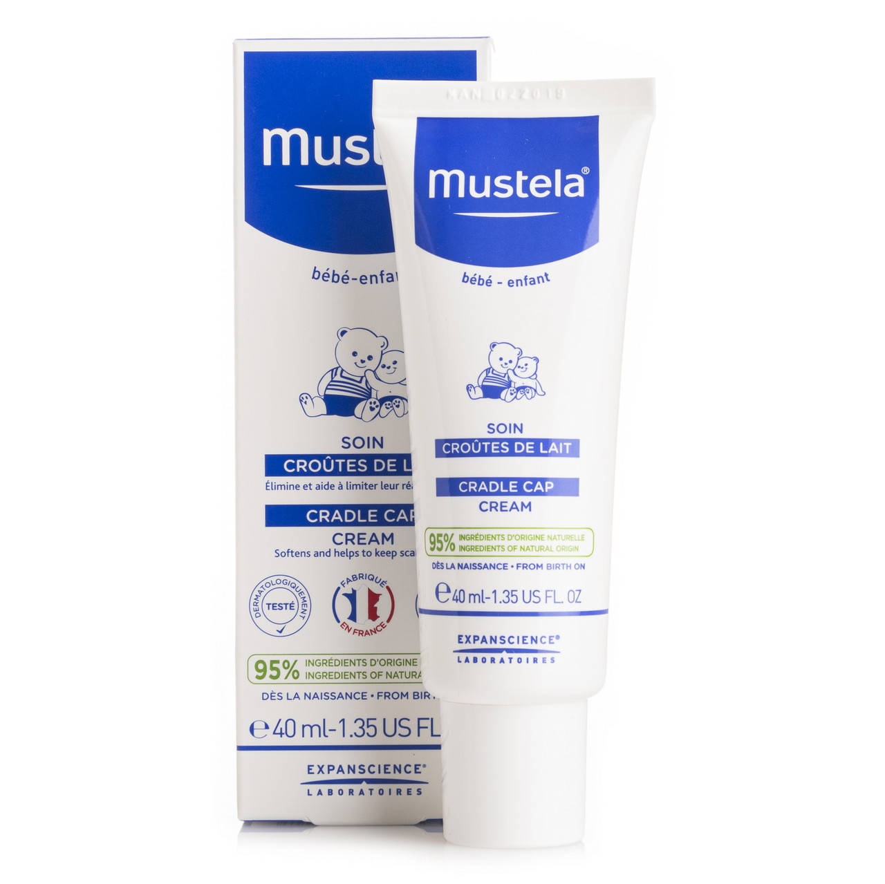 

Керато-регулирующий крем Мустела от молочных корочек у деток Mustela Cradle Cap CROUTE DE LAIT 40мл