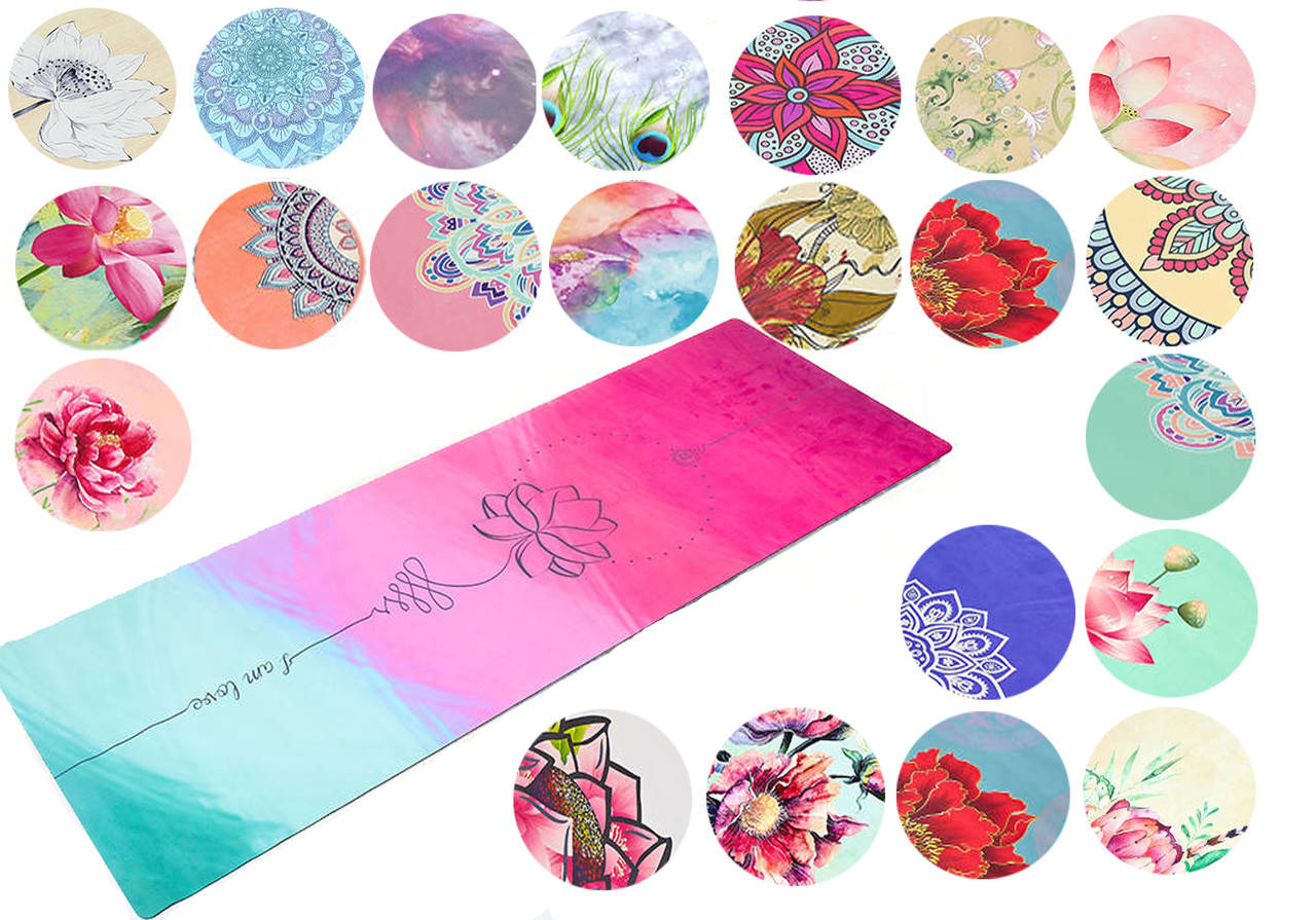 

Коврик для йоги двухслойный замша + каучук 5662 (йога мат): 13 цветов, 1,83x0,61мx3мм 4