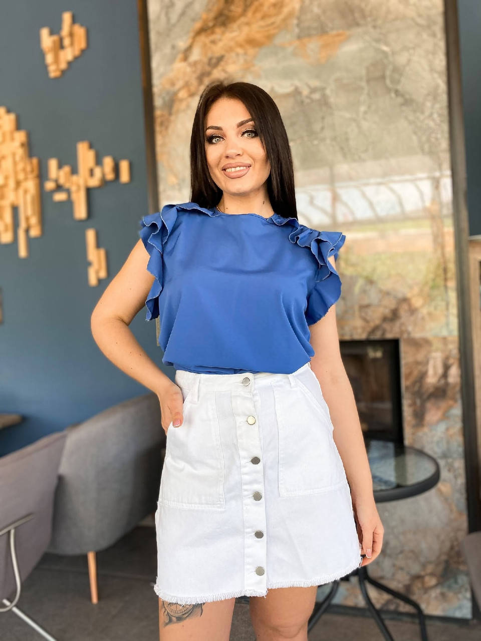 

Блузка женская Размеры: 42-56 "LARA" недорого от прямого поставщика