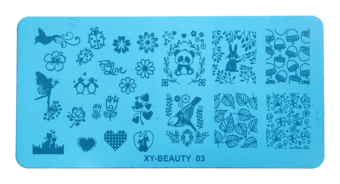 

Пластина для стемпинга металлическая XY-Beauty 03