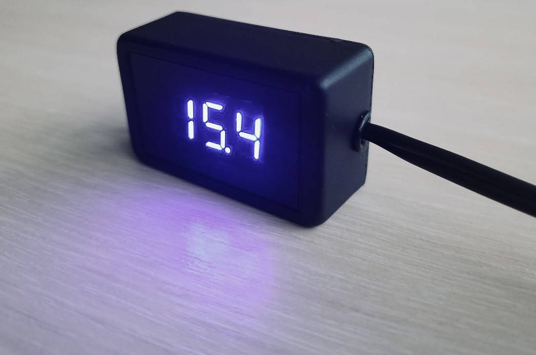 

Вольтметр цифровой 12-24В Синий