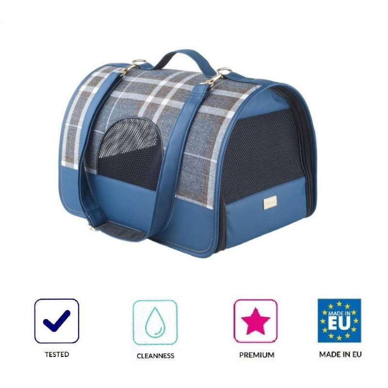 

Ami Play Kent сумка для транспортировки кошек и собак мелких пород L синяя, Синий