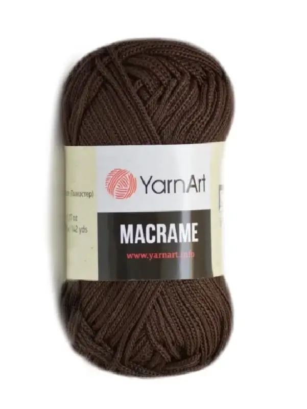 

Пряжа YarnArt Makrame Ярнарт Макраме 100% полиэстер, Турция 157- коричневый