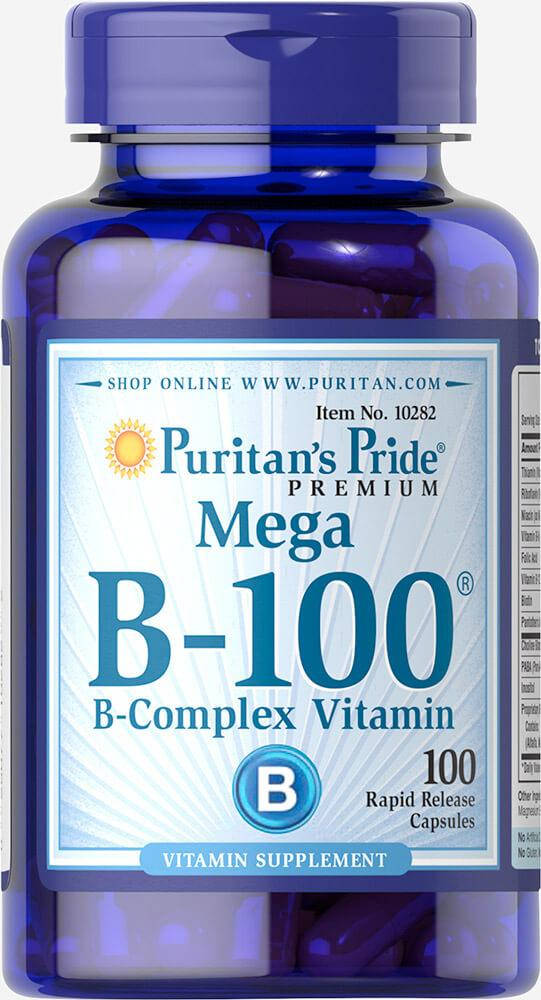 

Комплекс витаминов группы В В complex Vitamin B-100 Complex 100таб