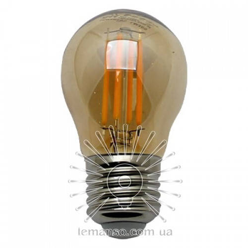 

Лампочка Lemanso св-ая 4W G45 E27 COB 320LM 2200K 220V / LM389 шар янтарный