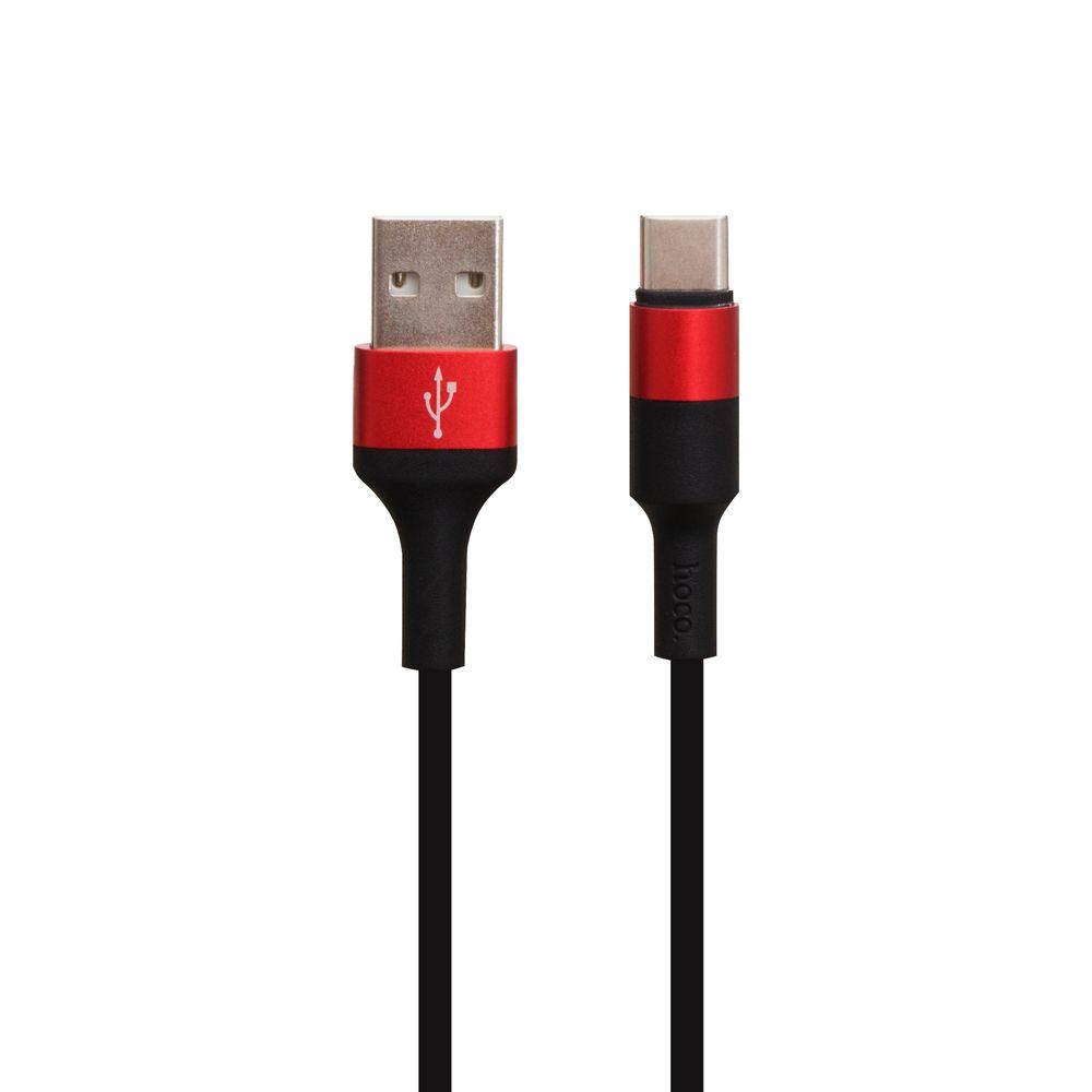 

Кабель Hoco X26 Xpress Charging Type-C (Черно-Красный), Черный
