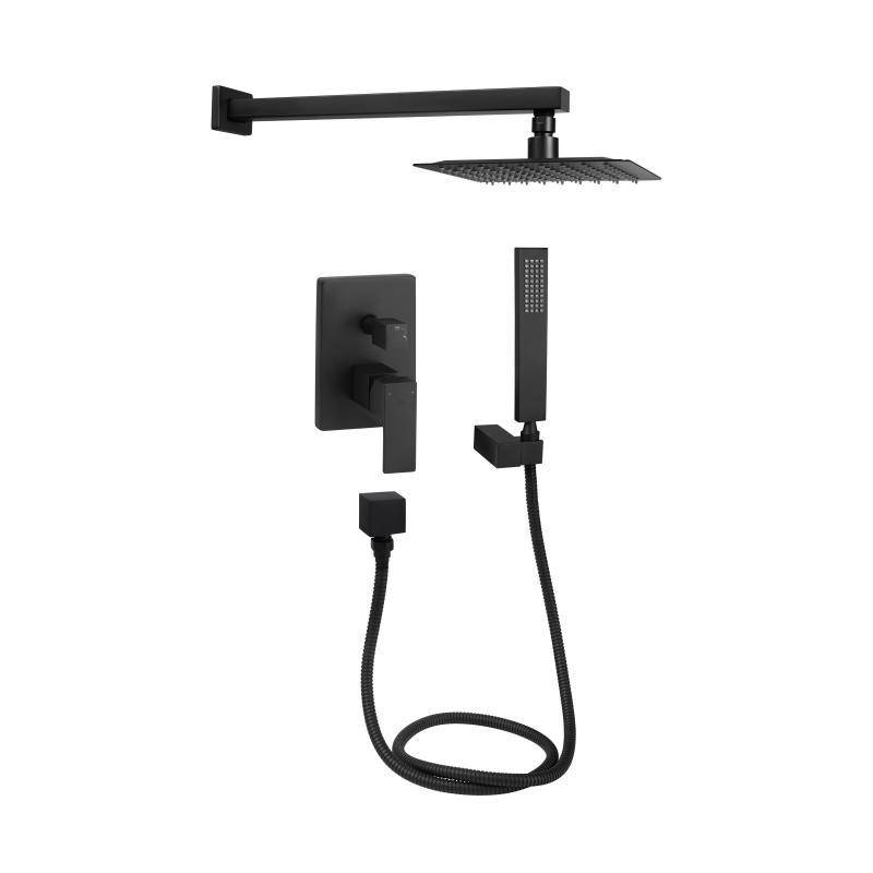 

Душевая система скрытого монтажа Qtap Aqauarius 64103NGB, Черный