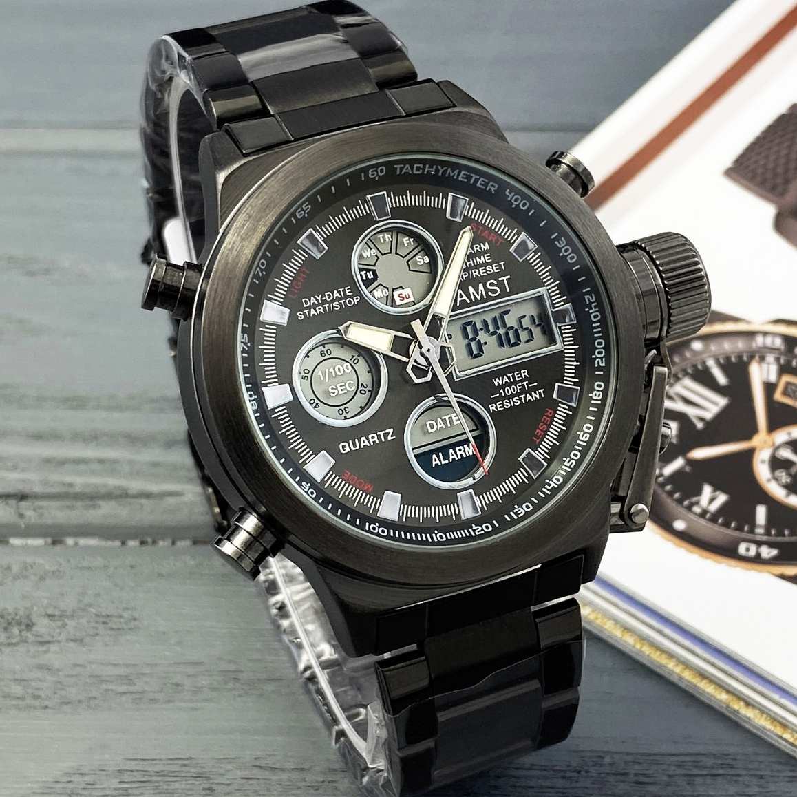 

Тактические часы АМСТ мужские наручные с подсветкой противоударные AMST 3003 Оригинал