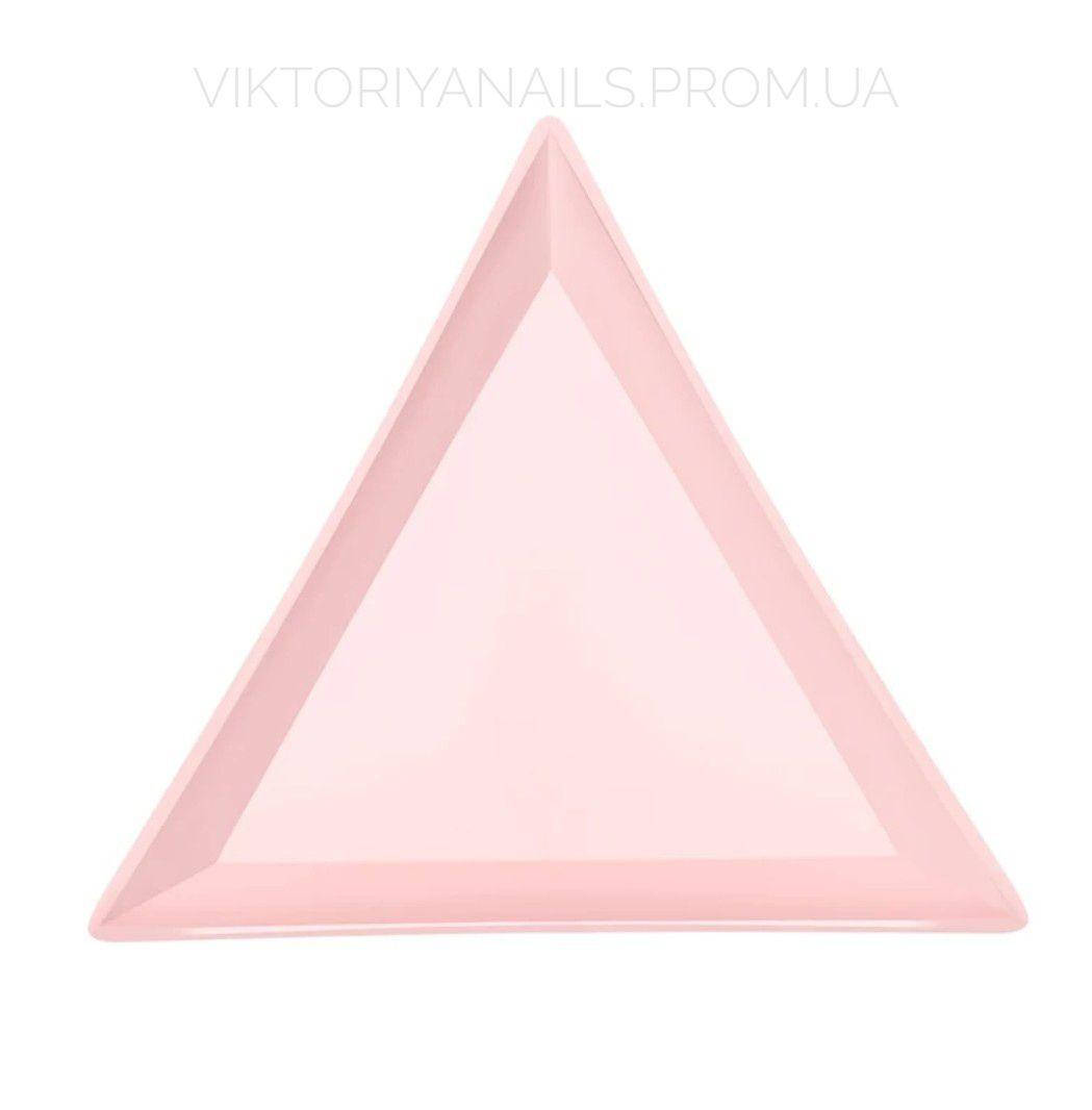 

Тарелочка-треугольник, розовая