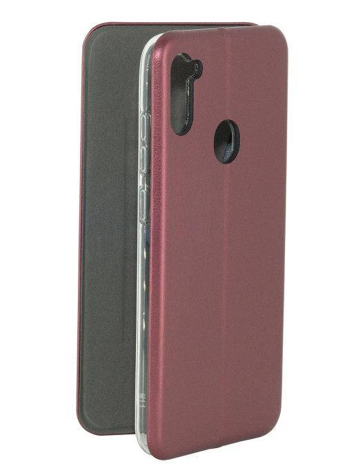 

Чехол - книга для Samsung A11 \ Чехол - книжка для Самсунг А11 \ Чехол книжка для телефона Samsung A115 бордо, Бордовый