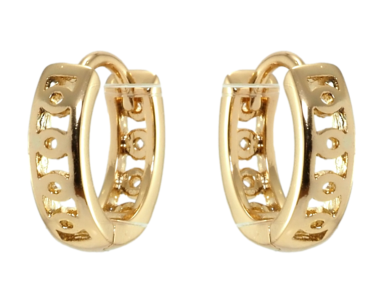 

Серьги детские Xuping Позолота 18K колечки "Классика"