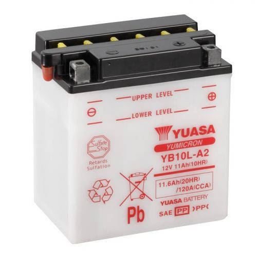 

Мото аккумулятор YUASA YB10L-A2 11 А/ч, 120 А, (-/+), 135/90/145 мм