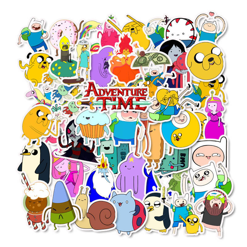 

Набор наклеек, Adventure Time - 50 шт| Время приключений - Водостойкие стикеры для оклеивания