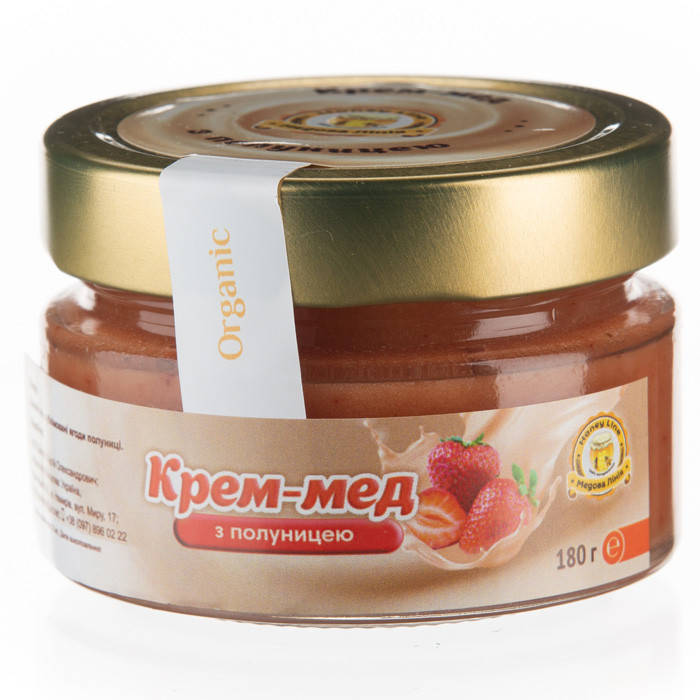 

Крем-мед с клубникой Медовая Линия 180 г