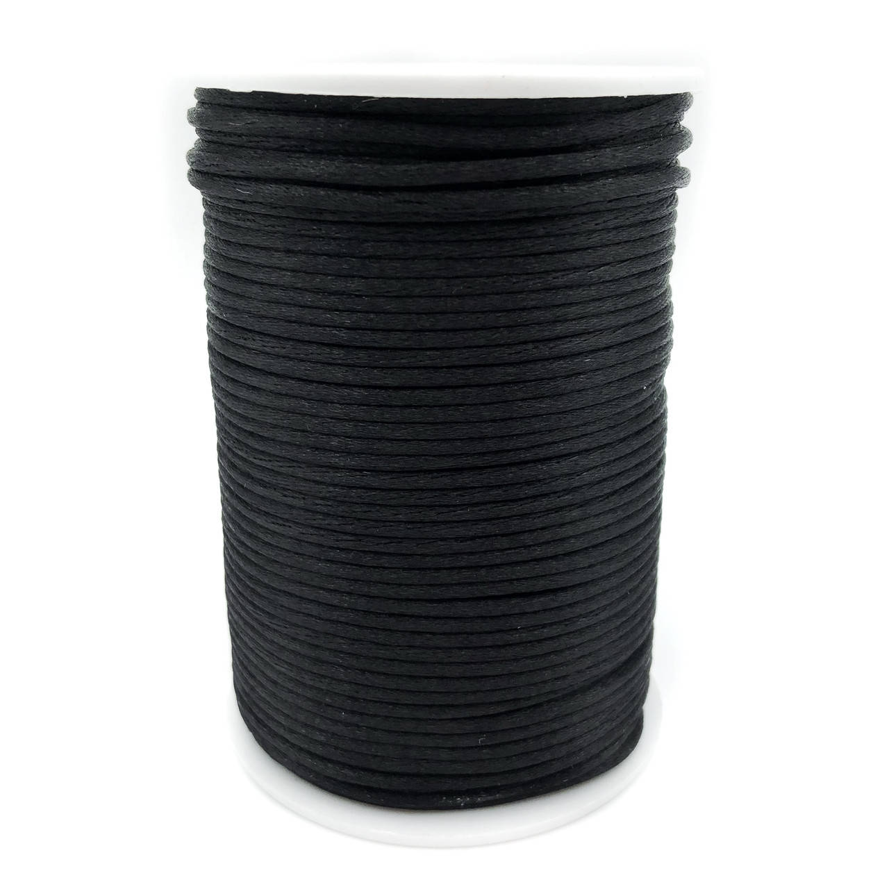 

Шнур корсетный черный круглый атласный 3 мм